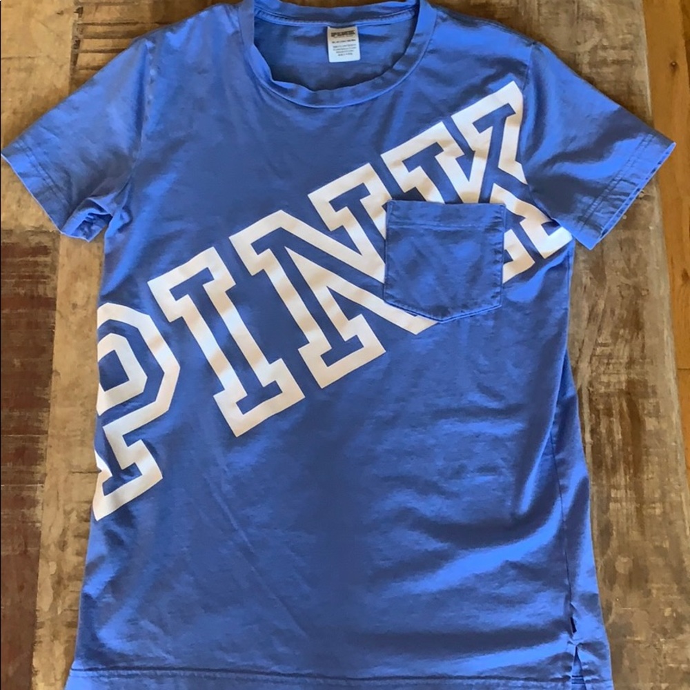 PINK Victoria’s Secret blue t-shirt